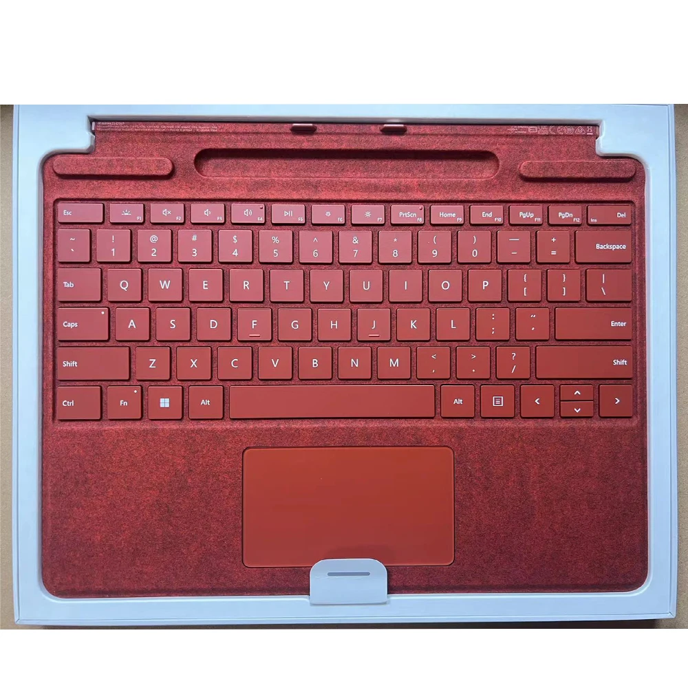 Teclado Trackpad retroiluminado en inglés AAA +++ para Microsoft Surface Pro 8 Pro 9 Pro X teclado de montaje Topcase con Trackpad rojo - imagen 3