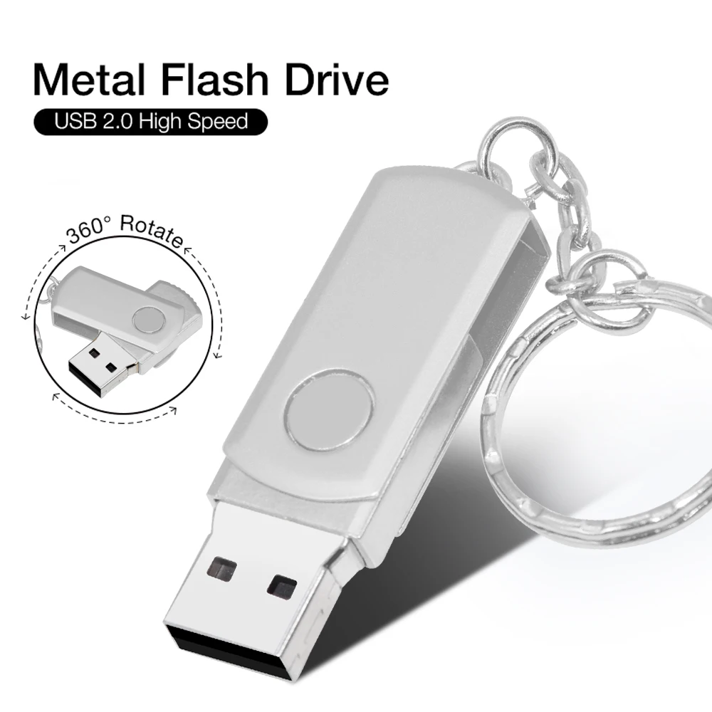 10/20/50 Uds unidad Flash USB de Metal 16gb 32gb disco flash impermeable Pendrive 64GB 128GB memoria Usb 2,0 Flash USb Stick 4G 8G - imagen 4