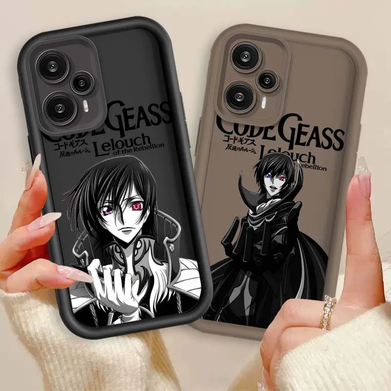CÓDIGO de Anime GEASS Rebellion cubierta para Xiaomi Poco X3 X4 X5 X6 X7 C65 C75 M4 M5 M5S F6 F4 F5 Pro GT NFC caja de teléfono con escalera ocular