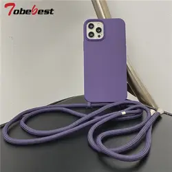 Funda silicona con cordón y correa cruzada Samsung Galaxy A12