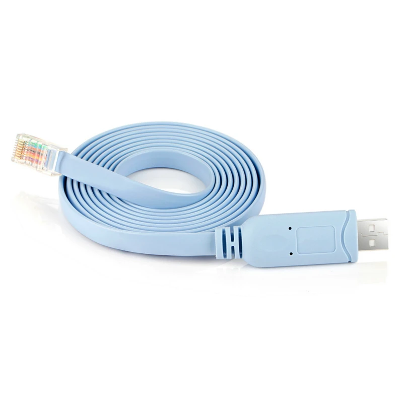 Cable de consola USB a RJ45 de 1,8 M, Cable de consola de línea de depuración A7H5 para la consola de enrutador Cisco H3C, HP Arba 9306, Huawei - imagen 5