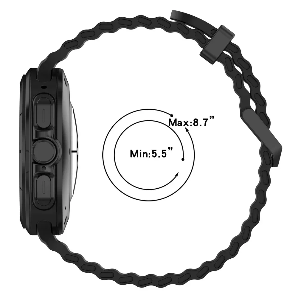 Correa de silicona deportiva para Samsung Galaxy Watch Ultra Band 7 Ultra 47mm, repuesto de pulsera, Correa SM-L705 transpirable - imagen 4
