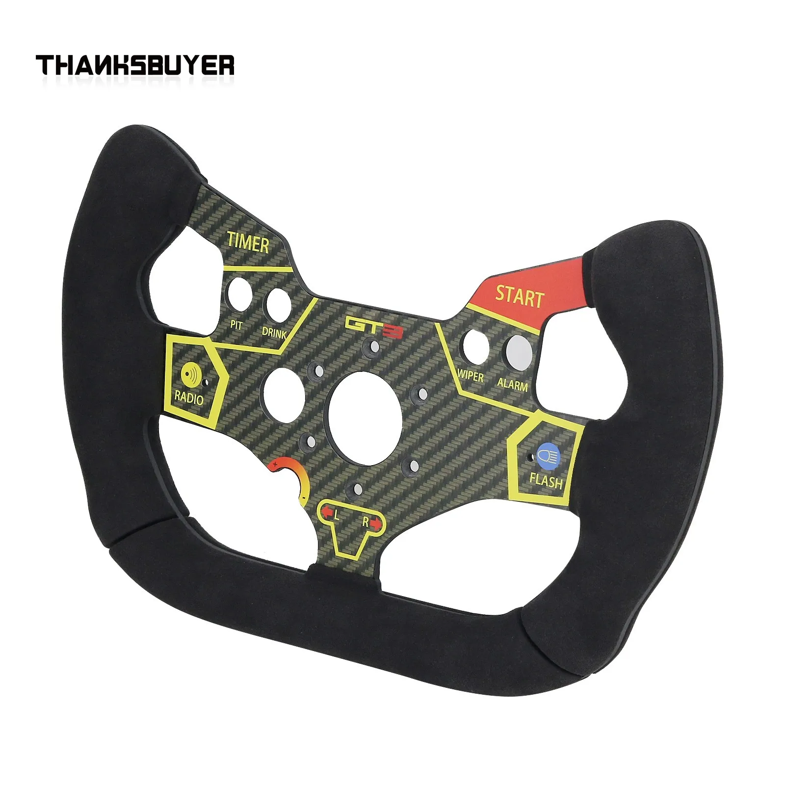 Volante de carreras para PC, volante de carreras SIM, mango de gamuza para Thrustmaster T300 Huracan GT3 - imagen 2