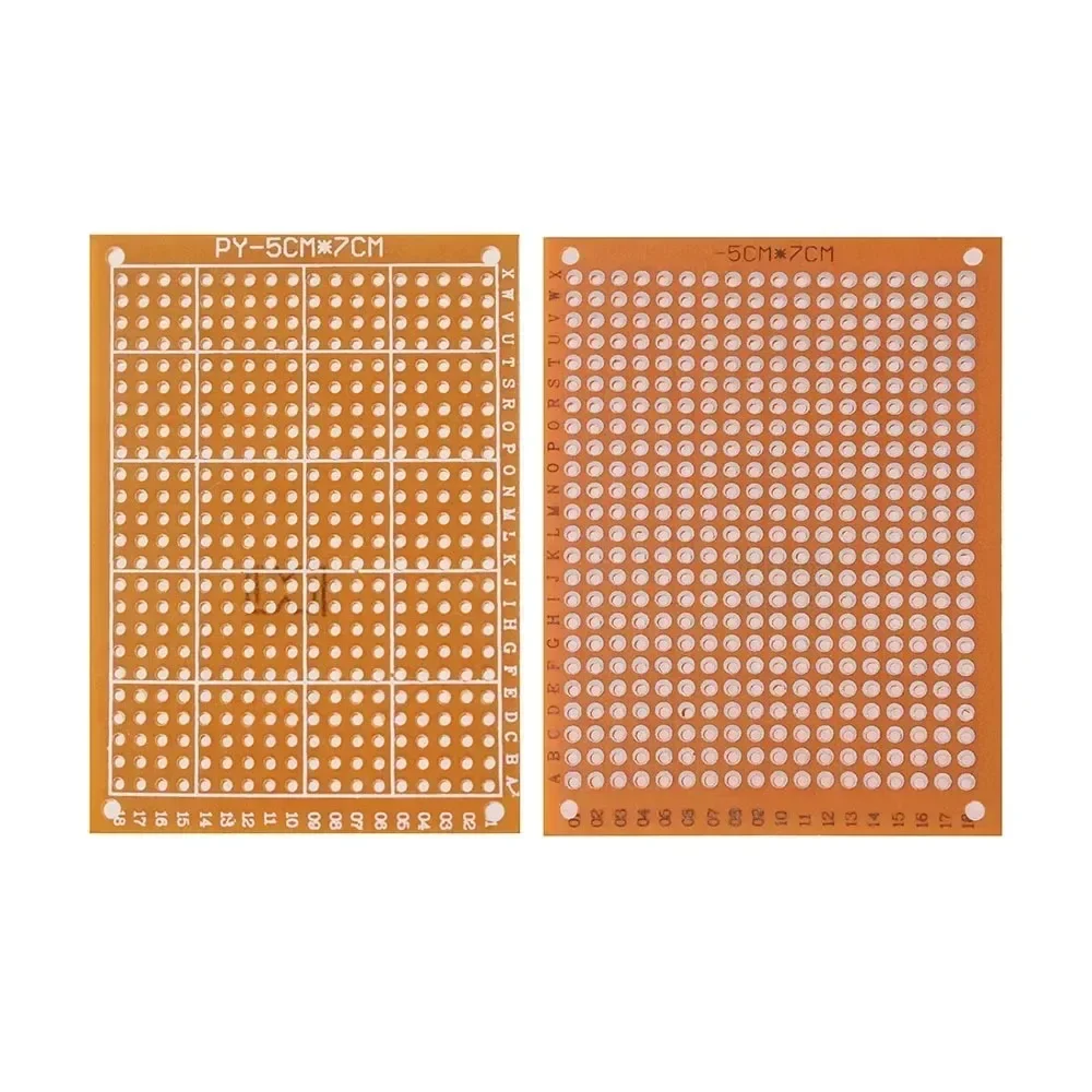 2 uds placa Universal PCB amarilla de un solo lado 10x15CM 10x22CM 12x18CM 13x25CM 15x18CM placa PCB prototipo placa perforada DIY - imagen 2