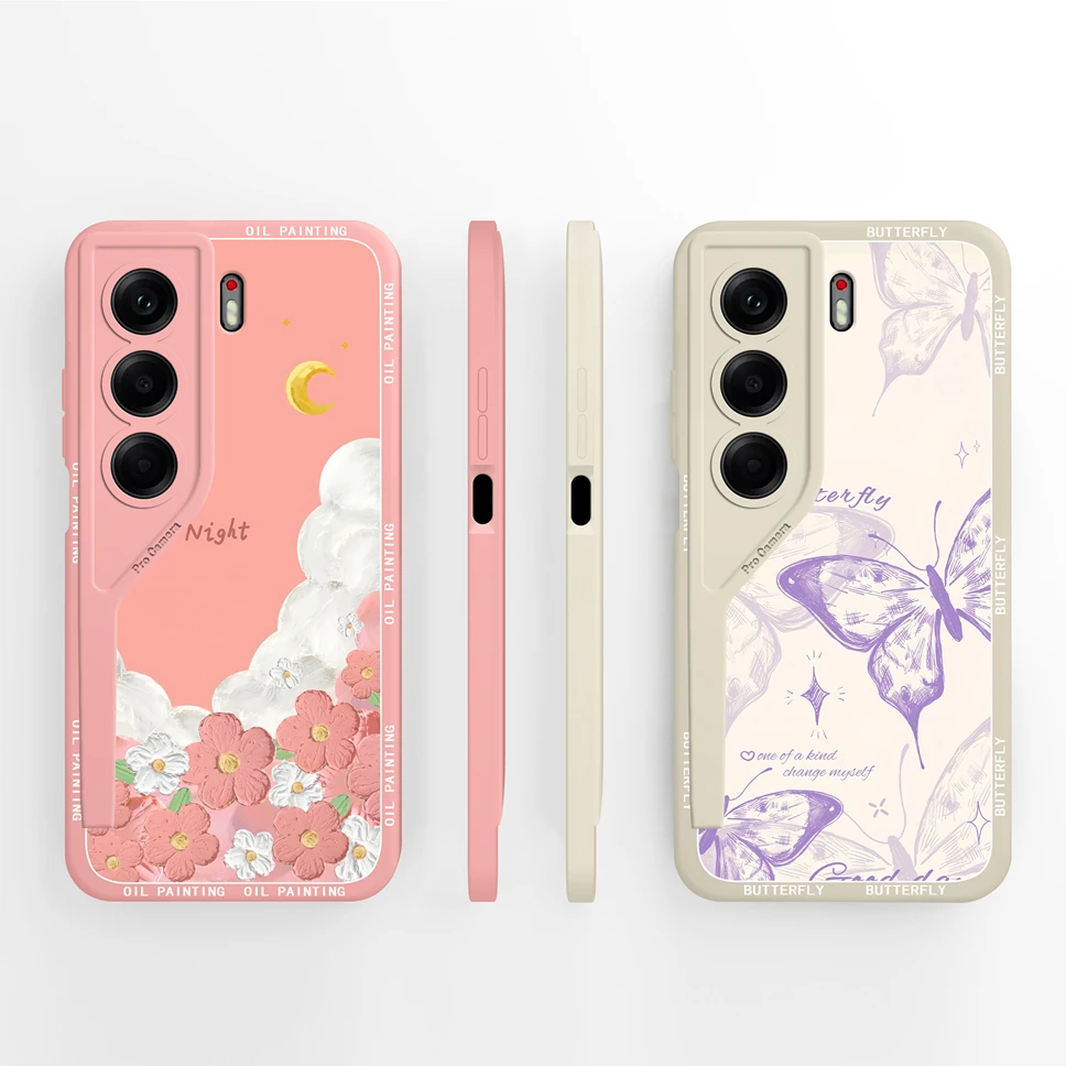 Para Tecno Camon 40 Pro 4G 5G funda de teléfono patrones de plantas abstractas carcasa a prueba de golpes para Tecno Camon40 parachoques de silicona líquida suave - imagen 4