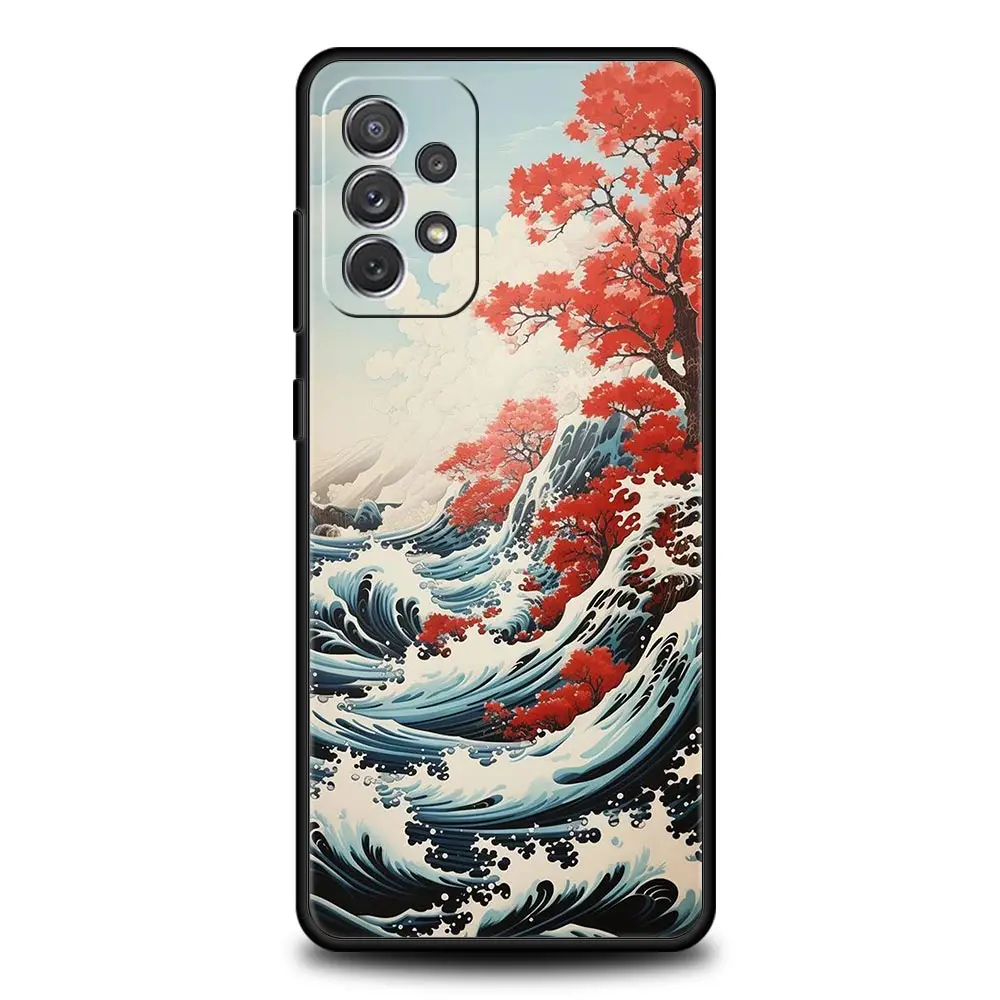 Funda de teléfono con paisaje japonés para Samsung, A51, A71, A21S, A12, A11, A15, A25, A31, A41, A32, A23, A33, A53, A73, A03S, A05S, A13, 5G, A72 - imagen 5
