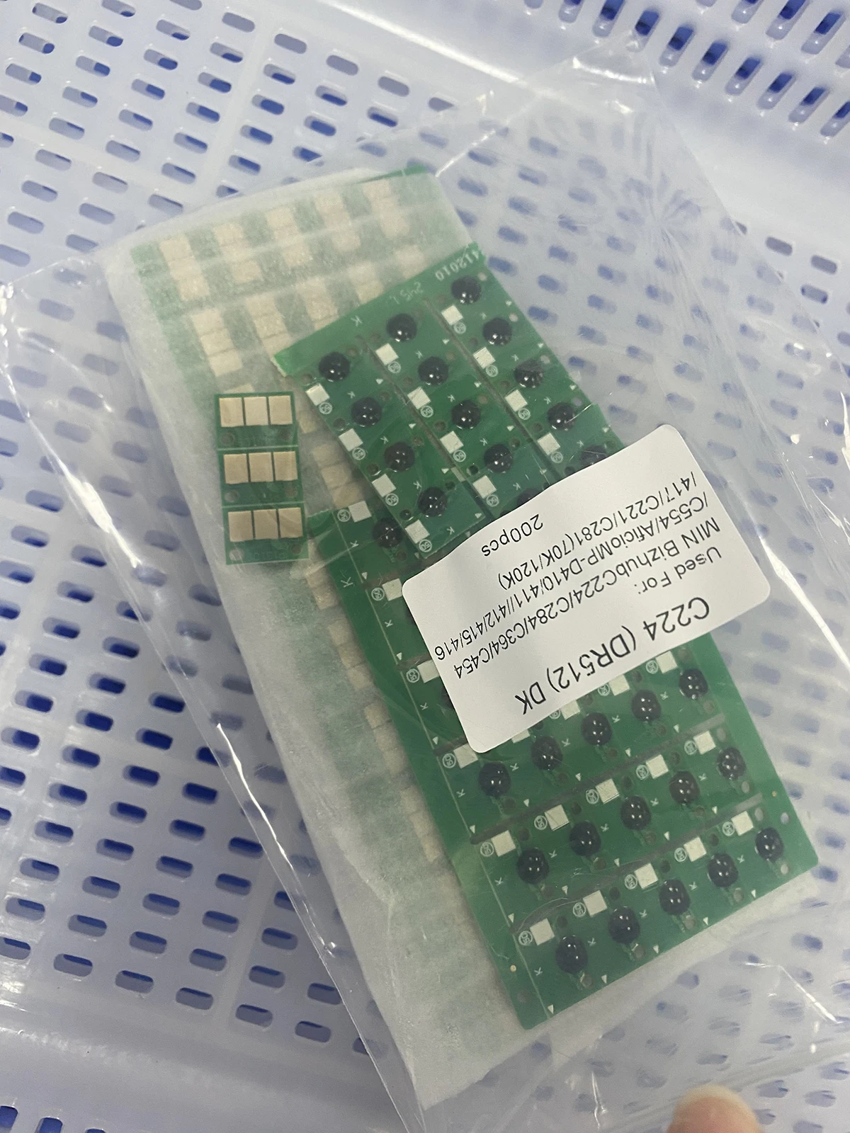 20 piezas DR512 DR 512 Chip de unidad de tambor para Konica Minolta bizhub C224 C364 C284 C454 C554 7822 7828 reinicio de cartucho de imagen láser a Color