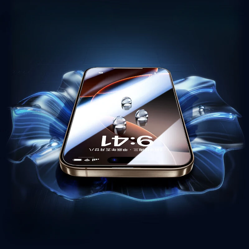 Vidrio templado 9H para iPhone 16Pro Max Plus 16ProMax 16Plus 16Pro Protector de pantalla película templada ultrafina cubierta completa - imagen 5