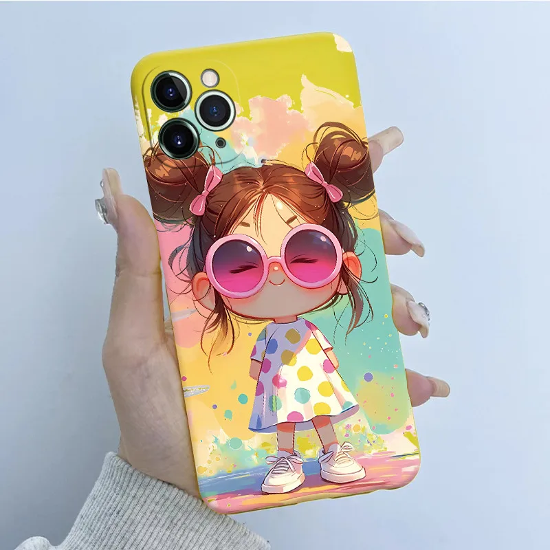 Para iPhone 11 Pro 12 Pro Max Mini Funda mariposa flor chica bonita 2025 diseño suave TPU Funda trasera de silicona para teléfono carcasa Funda - imagen 2