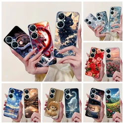 Para Huawei Nova 11i 2023 funda 6,8 "funda protectora de silicona suave de lujo con dibujos de dragón para Huawei Nova11i MAO-LX9 MAO-LX9N