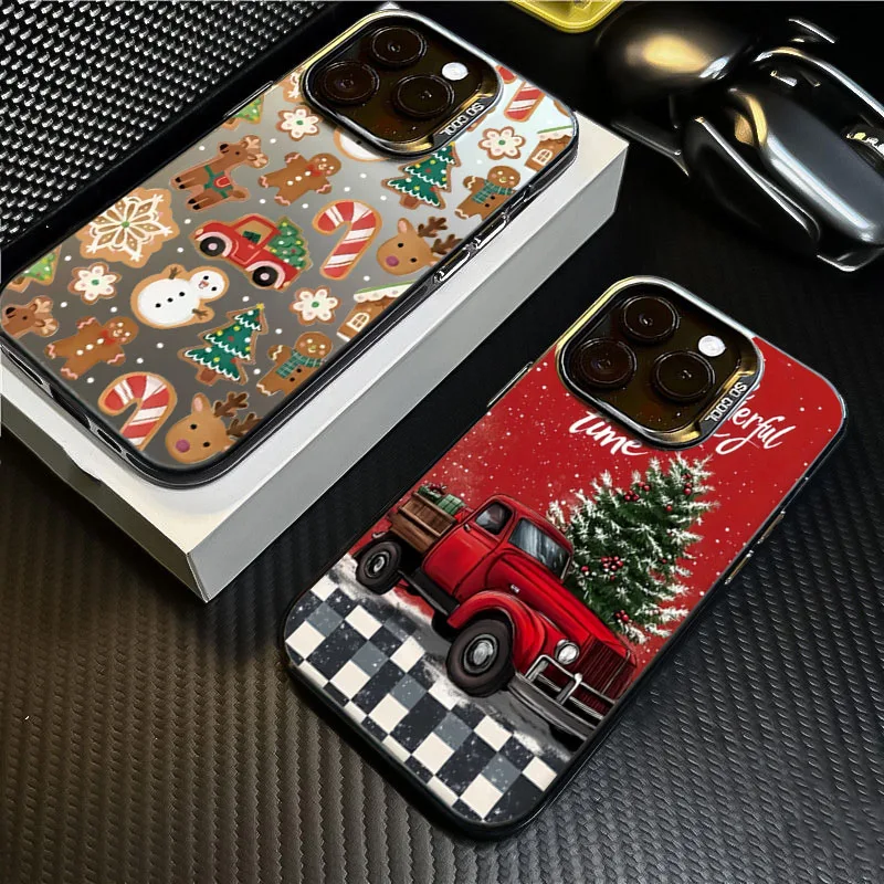 Funda de teléfono galvanizada de camión rojo de Navidad para Samsung Galaxy S25 Ultra S24 Plus S23 FE S22 S21 A06 A16 A23 A26 A34 contraportada - imagen 5