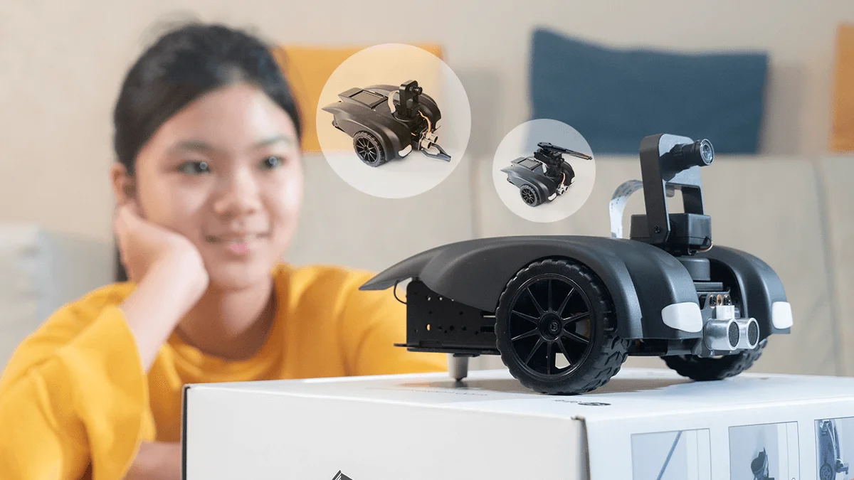 Estúdio Seeed M.A.R.K. Kit Robot: Aprenda AI y Programación con Gráfico/MicroPython para Robótica Inteligente - imagen 3