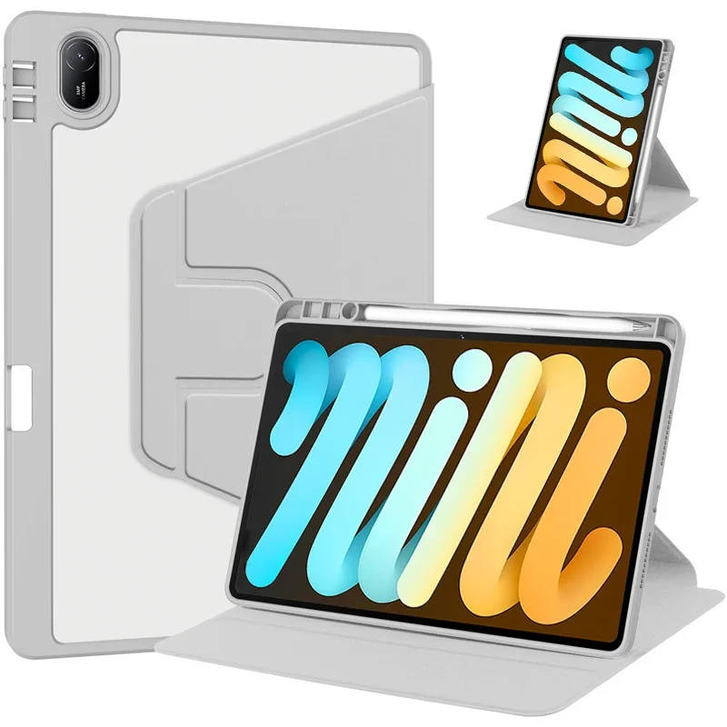 Para iPad Mini 7 Funda 2024 360 Funda acrílica giratoria Funda para iPad Mini 6 Funda para iPad Mini 7 Funda de 8,3 ''con portalápices