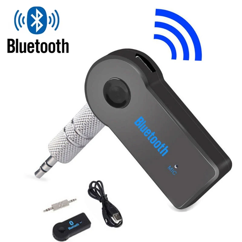 Adaptador receptor y transmisor inalámbrico Bluetooth 5,0, conector de 3,5mm para música de coche, Audio Aux A2dp, receptor de auriculares manos libres, 2 en 1 - imagen 2