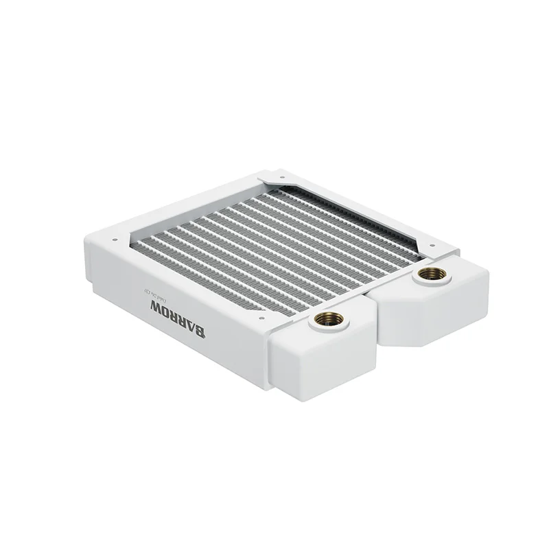 Barrow-radiador blanco de cobre G1/4 "para ordenador, líquido de refrigeración por agua, construcción de bucle, Dabel-28a, 28MM de espesor, 120MM, 240MM, 360MM, 480MM - imagen 2