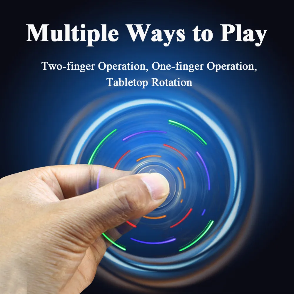 DIY LED Fidget montaje superior dedo girar juguete proyecto de soldadura práctica soldadura Color luz DIY Kit electrónico con CR927 - imagen 5