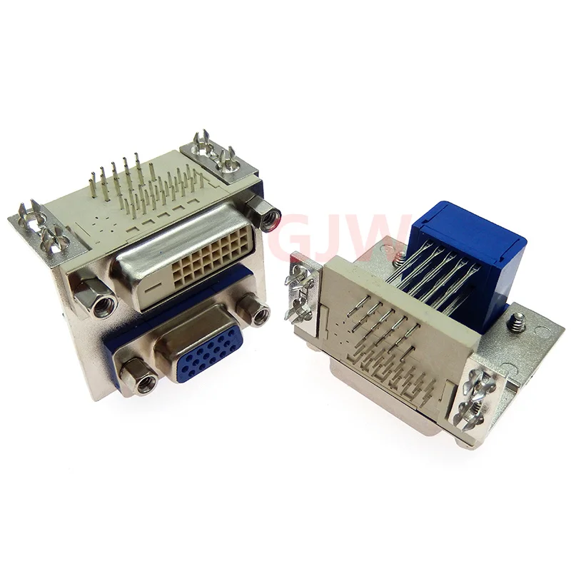 1 Uds DB15 par DVI twin tres filas HDR15 par hembra DVI24 + 1 hembra DVI24 + 1 hembra a hembra - imagen 2