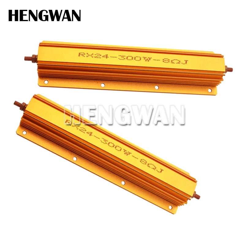 Resistencia bobinada de carcasa metálica de aluminio RX24 de 300W 0.1R - 100R 0,1 0,5 1 2 2,5 3 4 5 6 8 10 20 50 resistencia de 100 ohmios - imagen 5