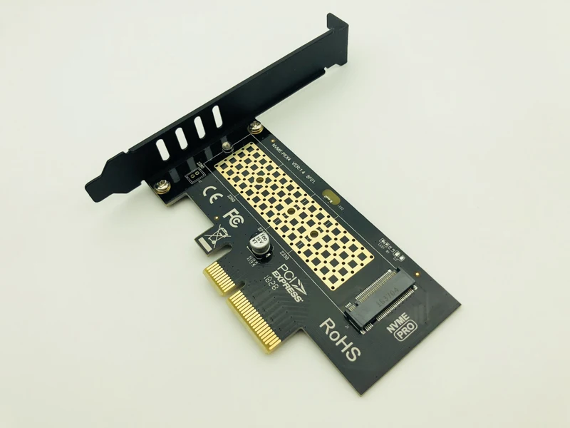 Adaptador M2 NVME SSD a PCIe 3,0 X4, tarjeta de expansión, convertidor M-Key a PCIe3.0 X4 para PC de escritorio, PCIE GEN3, NVME a tarjeta elevadora PCIE - imagen 3