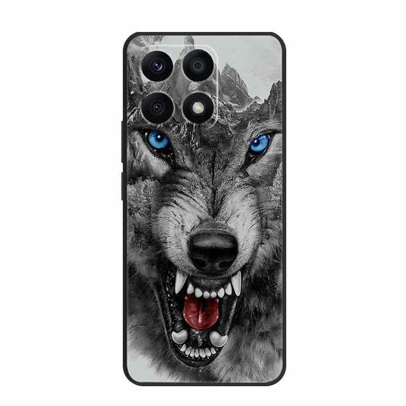 Para Honor X6B funda suave impresa León Lobo TPU funda de silicona para Huawei Honor X6b funda JDY-LX1 protección HonorX6b fundas para niñas - imagen 5