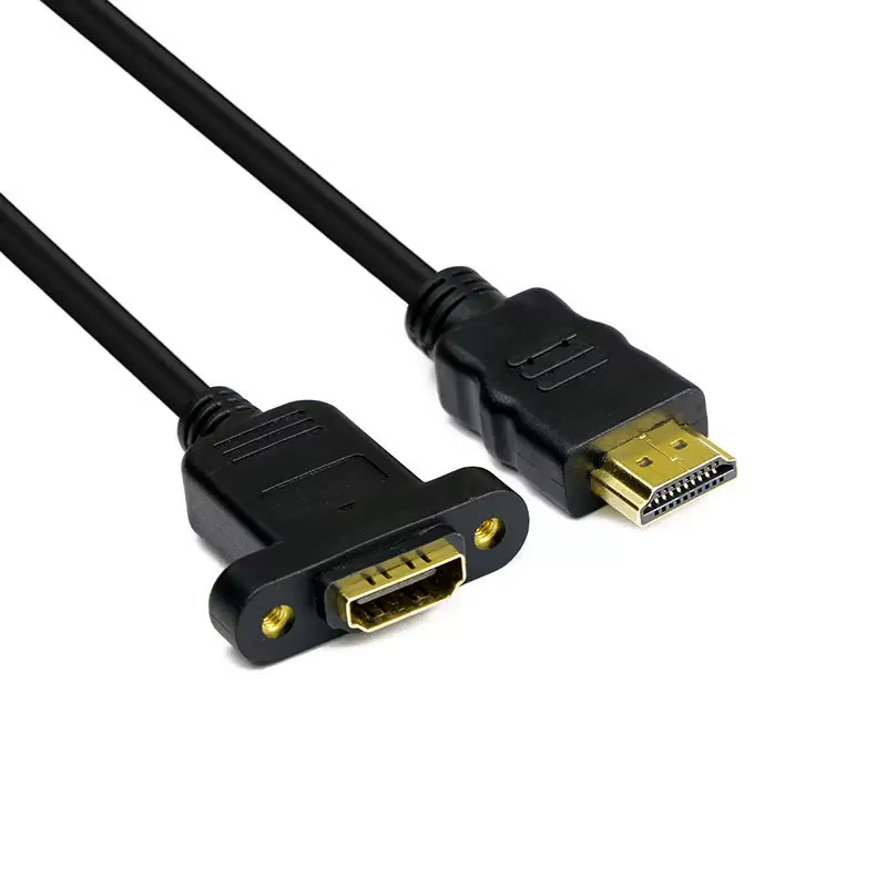 Cable HDMI Macho a Hembra con Soporte de Panel para Tornillo - imagen 5