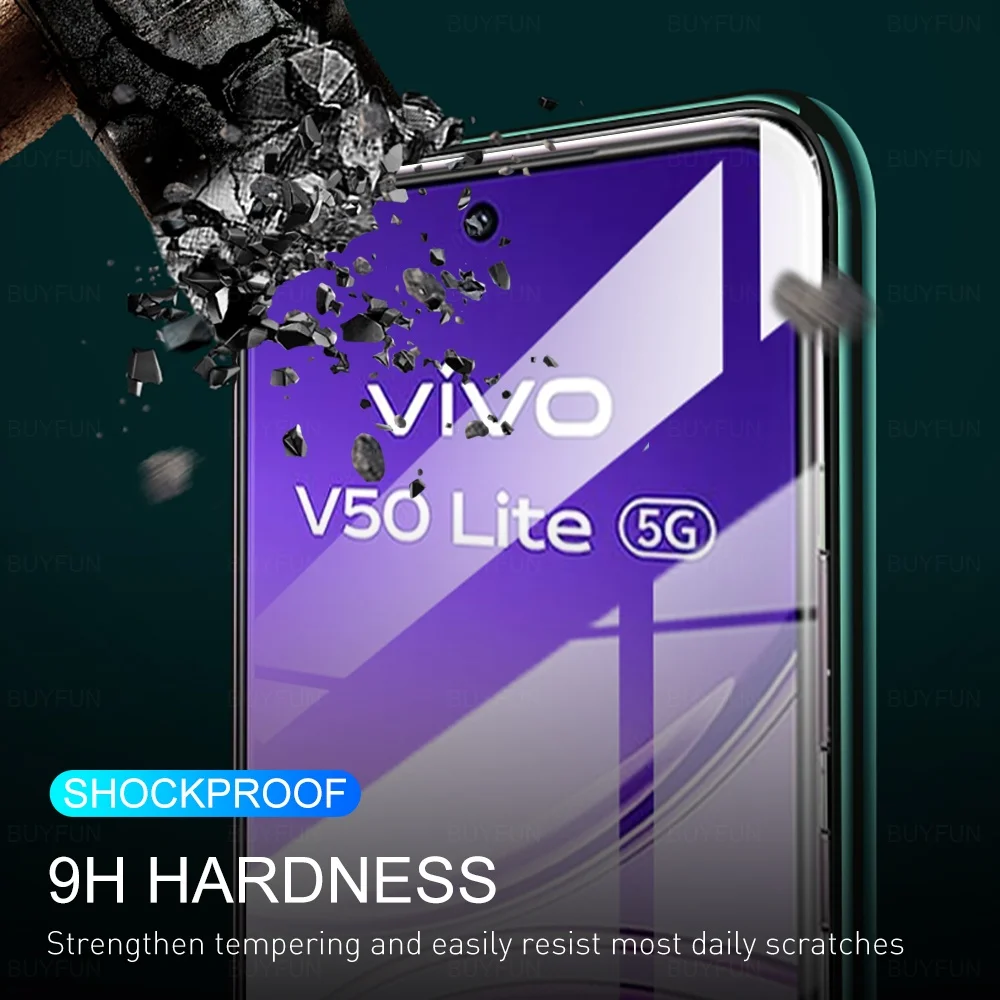 Para Vivo V50 Lite 3 piezas de vidrio templado Vivov 50 Lite V50Lite 5G/4G 2025 funda protectora de pantalla amigable VivoV50Lite 6,77 "Película - imagen 3