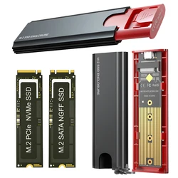 Caja Externa M.2 para SSD NVMe y SATA USB 3.1 10 Gbps