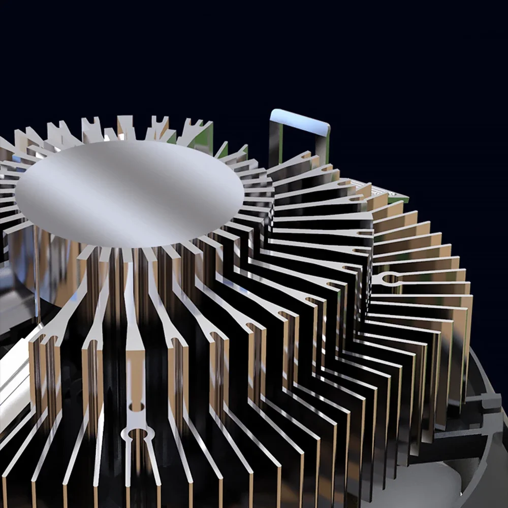 Enfriador de CPU 115X RGB 120mm i3 i5 i7, disipador de calor de CPU para Intel LGA 1156 1150 1151, ventilador de refrigeración de 3 pines de CPU, PC silencioso - imagen 5