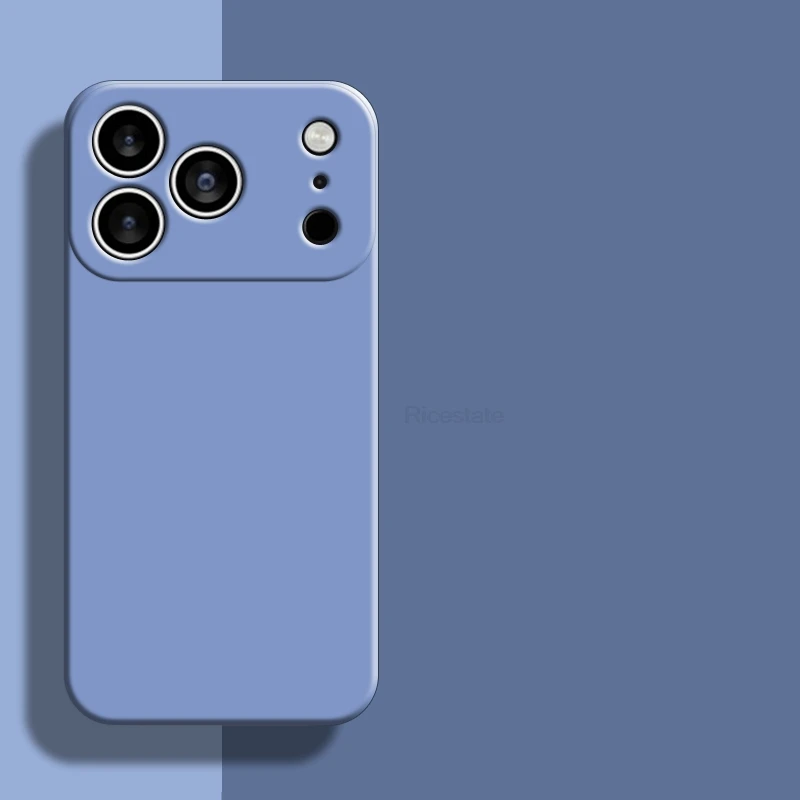 Funda de teléfono de silicona líquida para Apple iPhone 17 Pro Max 17 Air 16 15 14 Plus 13 12 mini 11 Pro Max funda a prueba de golpes Fundas - imagen 2