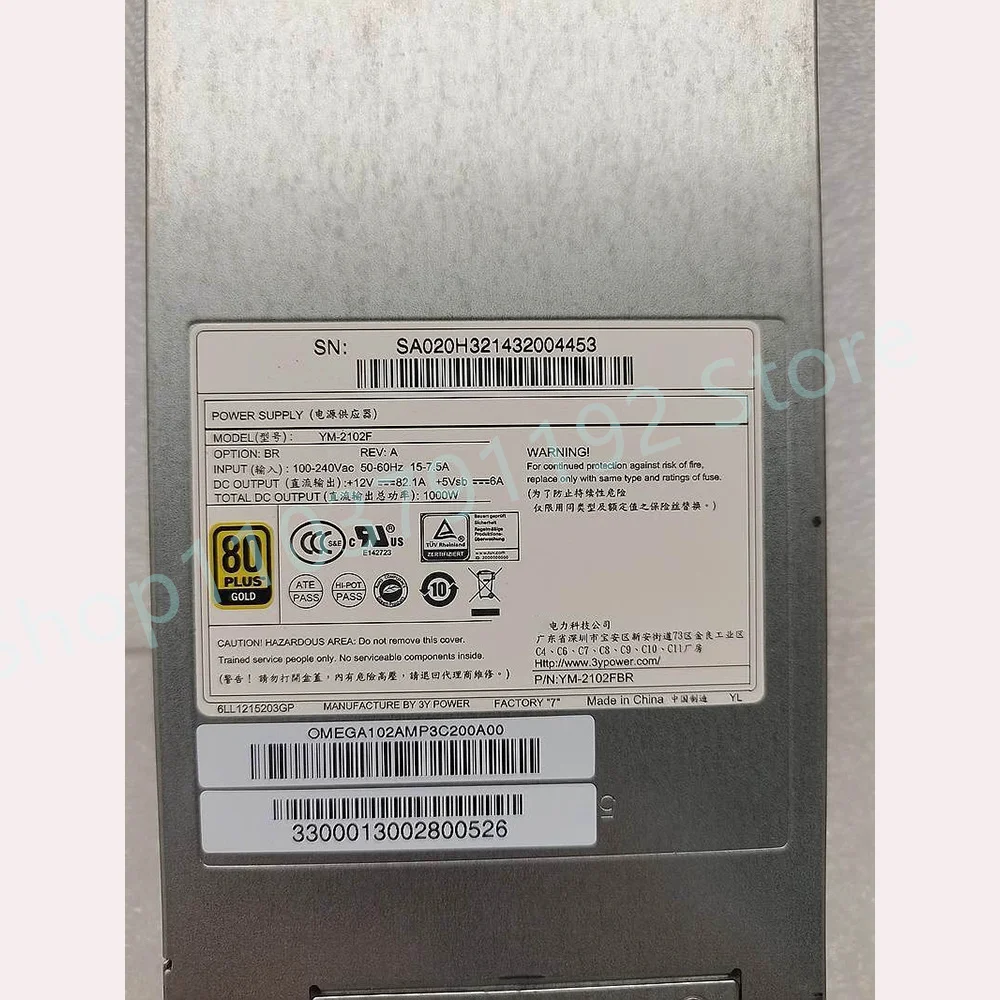 Fuente de alimentación del servidor 1000W YM-2102FAR 2102FBR A840R-G YM-2102F - imagen 4