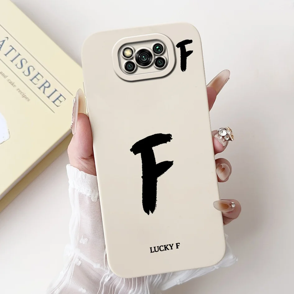 Para Xiaomi Poco X3 funda con letras de moda funda protectora de lente de silicona suave para Xiaomi Poco X3 Pro parachoques Poco X3 NFC X 3 Fundas - imagen 4