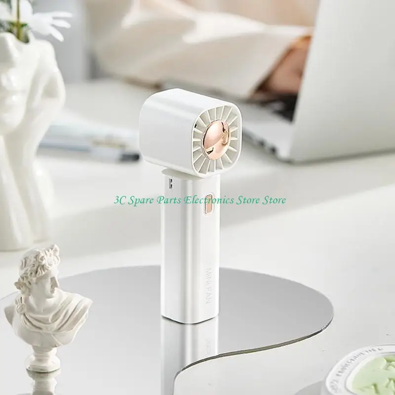 12 piezas cuello colgante plegable pequeño ventilador eléctrico portátil portátil para estudiante creativo - imagen 2