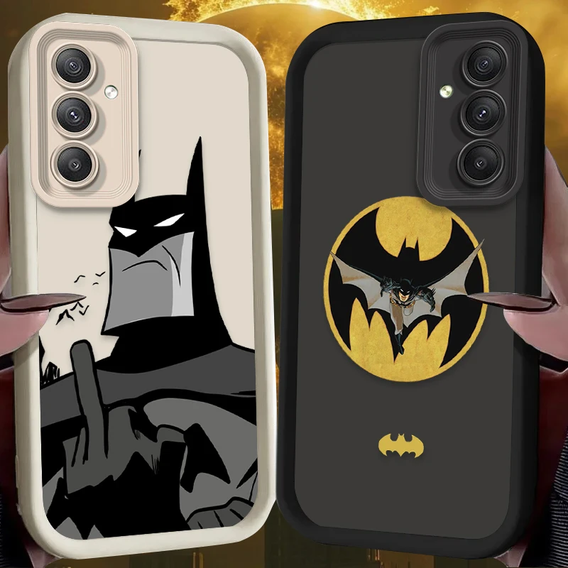 Funda de lujo Marvel Batman para Samsung Galaxy S25 S24 S23 Ultra S22 S21 Plus FE 5G A54 A34 A14 A73 A53 A33 5G Etui de silicona suave