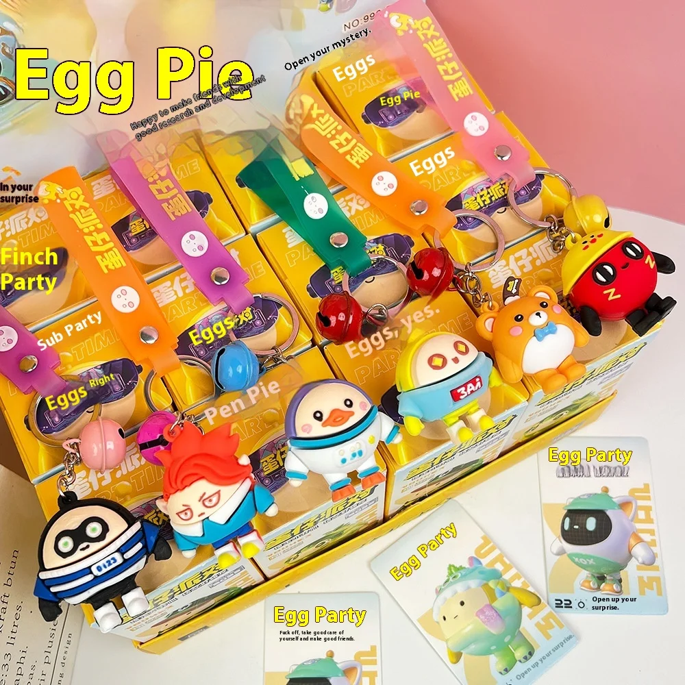 La misma caja ciega de fiesta de niño de huevo, llavero colgante, muñeca, modelo de dibujos animados, adornos, figuras, juguetes para niños al por mayor - imagen 3