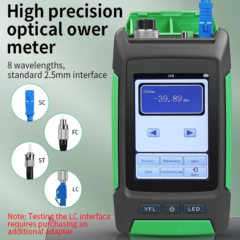 AUA-68 OTDR 80KM 1310/1550nm 24/22dB probador de Cable de fibra óptica prueba de pérdida óptica reflectómetro de dominio de tiempo óptico con VFL OPM - imagen 5