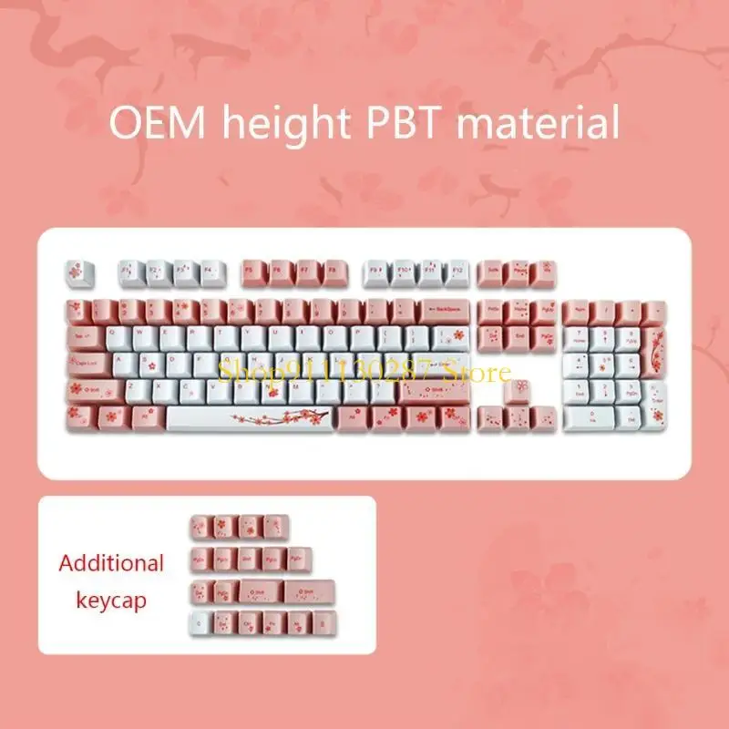 J1HC 123 teclas personalizadas para tapa tecla PBT Dye Sublimation KeyCap Perfil OEM para cubierta teclas para teclado - imagen 5