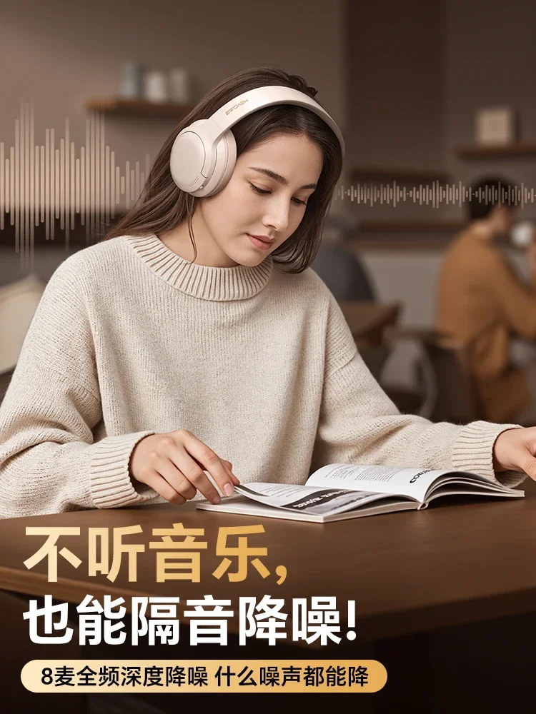 Heycute V11 Auriculares inalámbricos Bluetooth con orejeras, auriculares deportivos, juegos de deportes con accesorios para micrófono - imagen 3