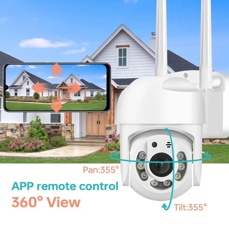 1080P HD Yi iot APP impermeable 2,4G WiFi red cámara PTZ 360 videovigilancia inalámbrica cámara de seguridad WiFi al aire libre 2MP - imagen 2