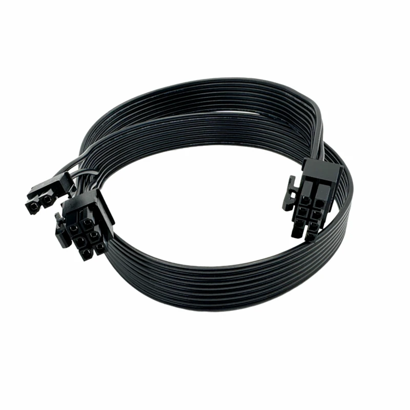 Cable plano YEPLOOK PCI-E de 6 + 2 pines de 600 mm, cable de alimentación GPU para Corsair HX1200, HX1000, HX850, HX750 HX PLATINUM alimentación modular - imagen 4