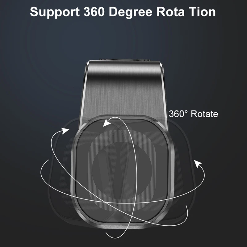 Soporte magnético para teléfono de coche, Clip de ventilación de aire con rotación de 360 grados, soportes magnéticos, soporte portátil para teléfono GPS para iPhone 14 13 12 Huawei Samsung - imagen 4