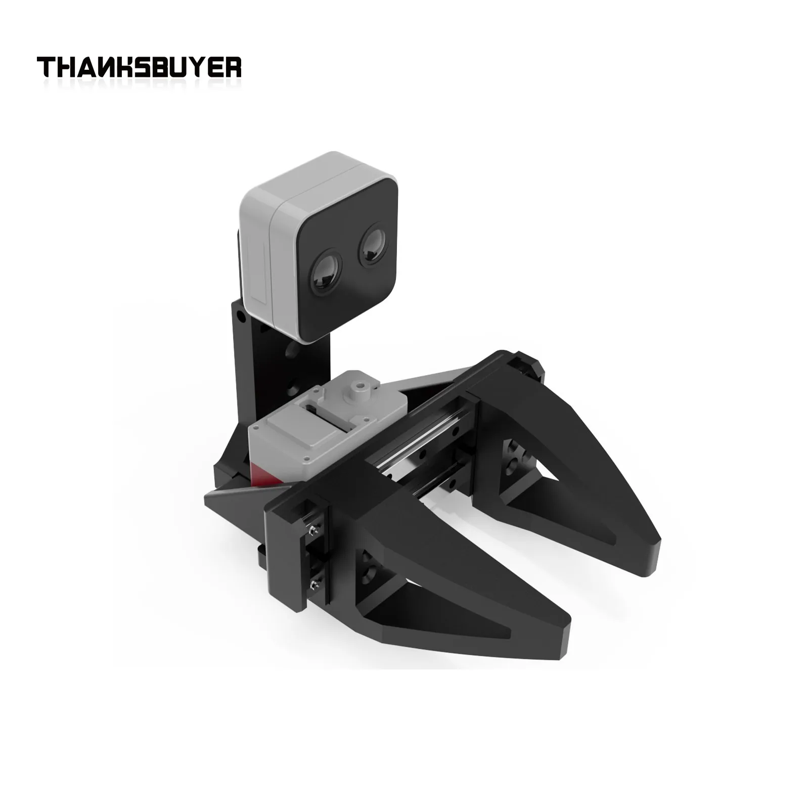 Pinza mecánica de dos dedos paralela, pinza de brazo de robot de 50 mm, 100 mm de carrera, 35 kg · cm, 50 kg · cm para objetos de 2000 g