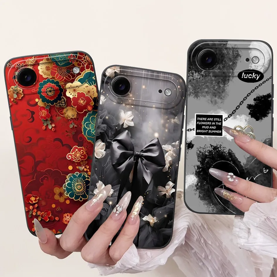 Funda para iPhone 17 Air Cover lindo conejo de dibujos animados gato pato suave silicona lente de cámara fundas protectoras para iPhone Air 17 Slim Capa - imagen 4