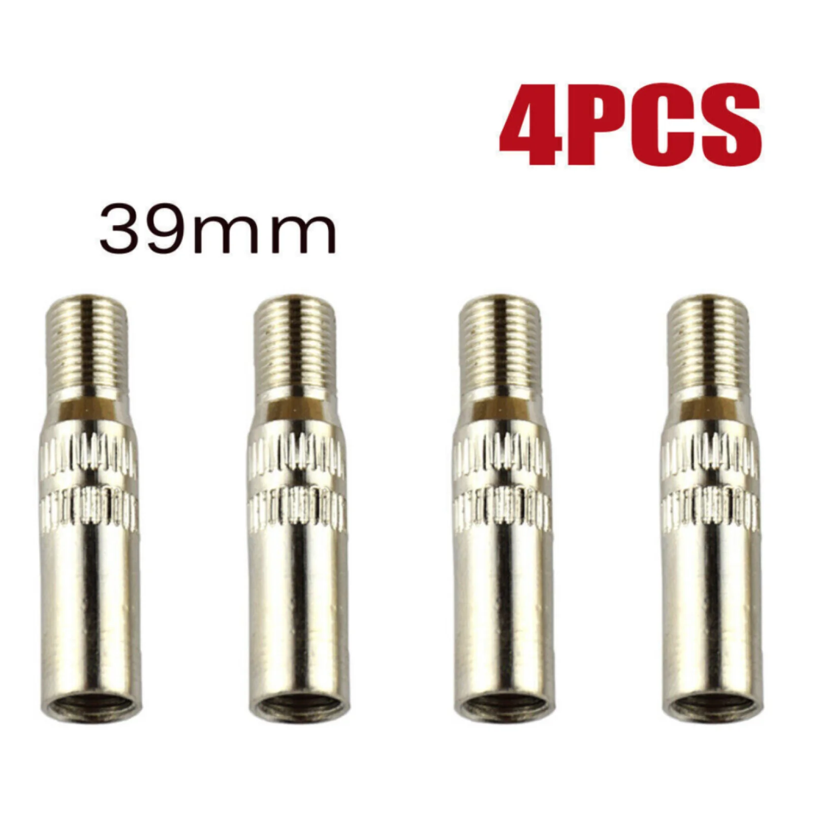 4 Uds. Tapas de extensión de válvula de rueda de neumático cromadas delanteras y traseras de Metal plateado de 25/39mm vástago para extensor de furgoneta de camión de coche accesorios para automóviles - imagen 3