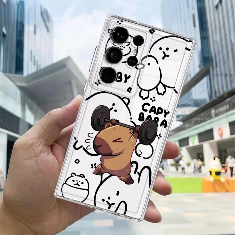 Caypabara divertida funda de teléfono suave para Samsung Galaxy Note 20 Ultra 10 S24 S21 S22 FE S23 Ultra S25 Edge S20 Plus - imagen 4