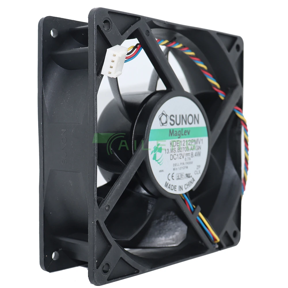 Ventilador de refrigeración silencioso PWM para Sunon KDE1212PMV1 DC 12V 8,4 W 0.7A 3000RPM 12cm 12038 120x120x38mm
