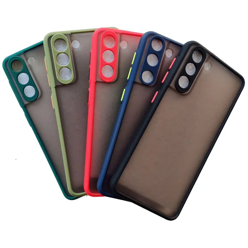 Funda protectora de teléfono a prueba de golpes para Samsung Galaxy S21 5G, funda trasera mate, fundas de SM-G991B s21 5G, protección dura, sensación de piel