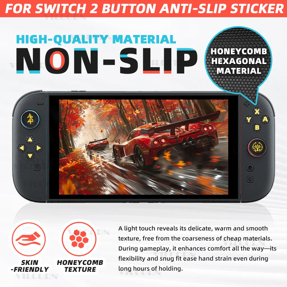 Pegatina protectora antideslizante para Switch2, cubierta de piel creativa personalizada a prueba de polvo para botón Joycon Switch2 - imagen 2