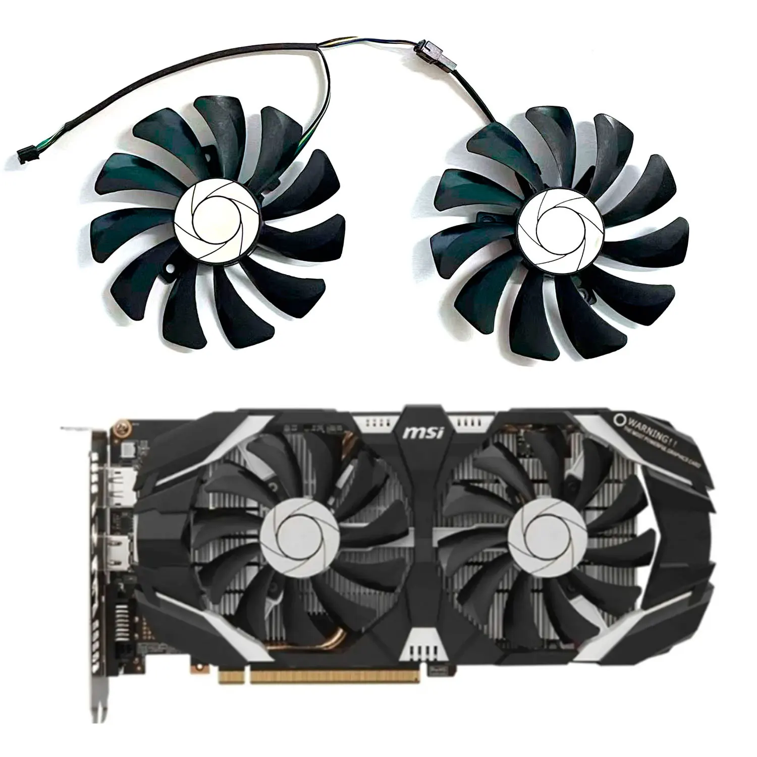 Adecuado para MSI GTX 1060 OC 6G GTX 960 P106-100 P106 GTX1060 GTX960 tarjeta gráfica 85mm HA9010H12F-Z 4 PIN P106-100 ventilador GPU