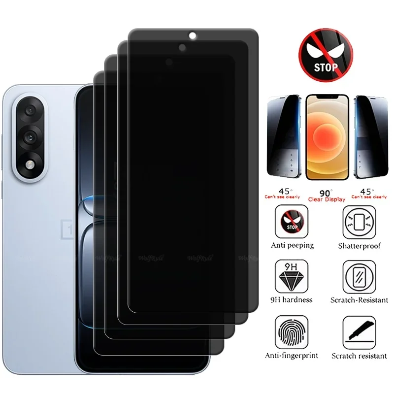 4/3/2/1 Uds para Oneplus Nord 5 vidrio Oneplus Nord 5 vidrio templado 9H HD privacidad Anti-espía Protector de pantalla Oneplus Nord 5