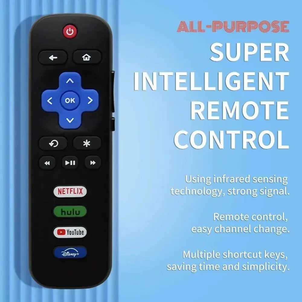 Control remoto de repuesto RC280A solo para TV Roku, para TCL Roku, Hisense Roku, Onn Roku, Philips Roku TV (no para Stick y Box) - imagen 2